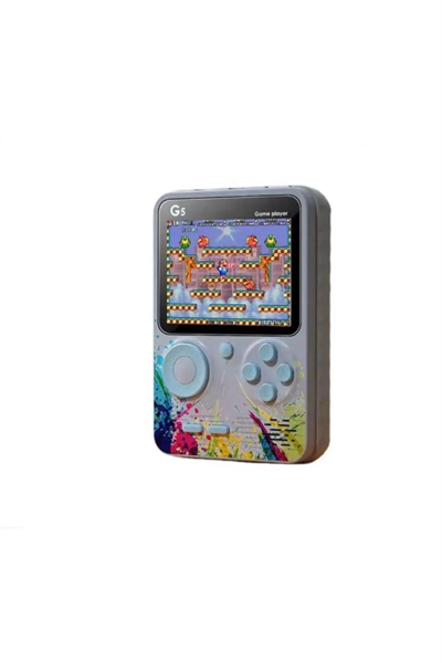 Taşınabilir mini el oyun konsolu 500 oyunlu Bluetooth bağlantılı mavi renkli gamepad