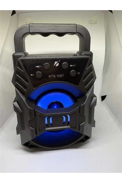 Taşınabilir mini ışıklı bluetooth bilgisayar hoparlörü turkuaz renk 2 yıl garantili