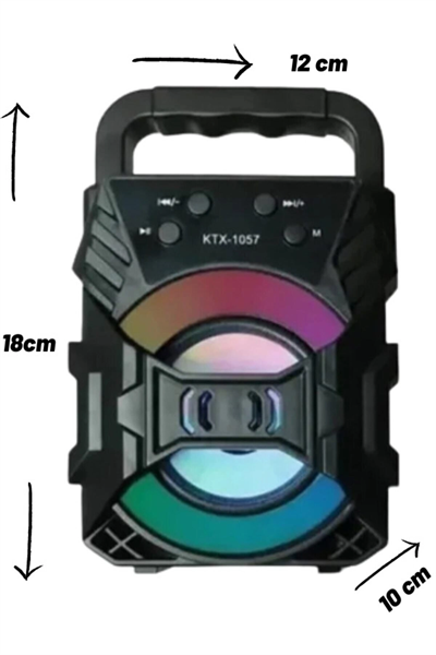 Taşınabilir mini ışıklı bluetooth bilgisayar hoparlörü turkuaz renk 2 yıl garantili