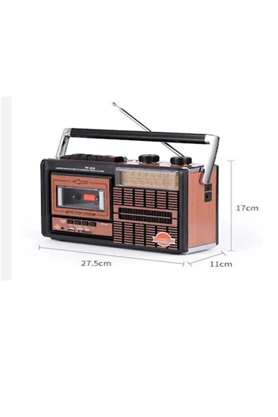 Taşınabilir nostaljik radyo USB kart FM radyo kaset çalar Bluetooth kırmızı 2 yıl garantili