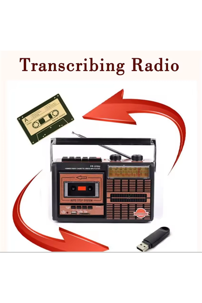 Taşınabilir nostaljik radyo USB kart FM radyo kaset çalar Bluetooth kırmızı 2 yıl garantili