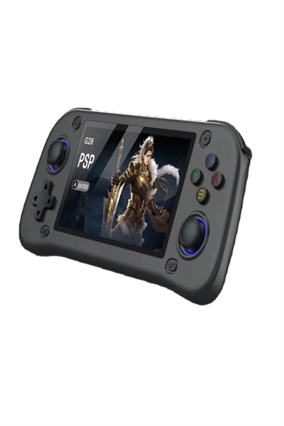 Taşınabilir oyun konsolu 4.3 inç HD ekran siyah 64GB depolama 4GB RAM Bluetooth yok