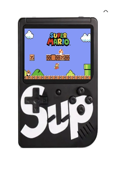 Taşınabilir video oyun konsolu 3 inç ekran 400 yüklü oyunlu mini atari siyah 2 oyunculu