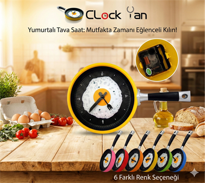 Tava Konseptli Duvar Saati