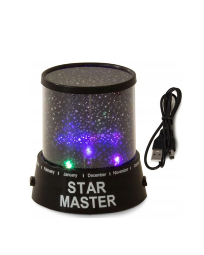 Tavana Yıldız Yansıtan Projeksiyon Gece Lambası USB Çalışan