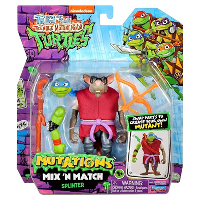 Teenage Mutant Ninja Turtles Mutations Mix N Match Splinter Figürü