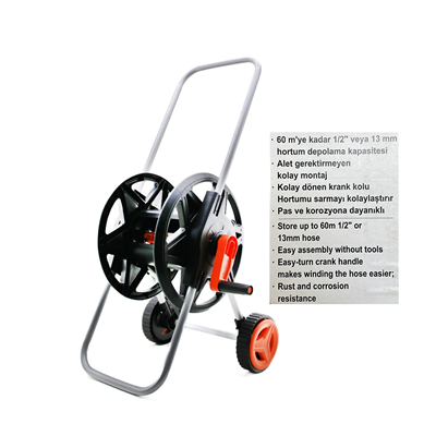 Tekerlekli Portatif Hortum Makara Bx40