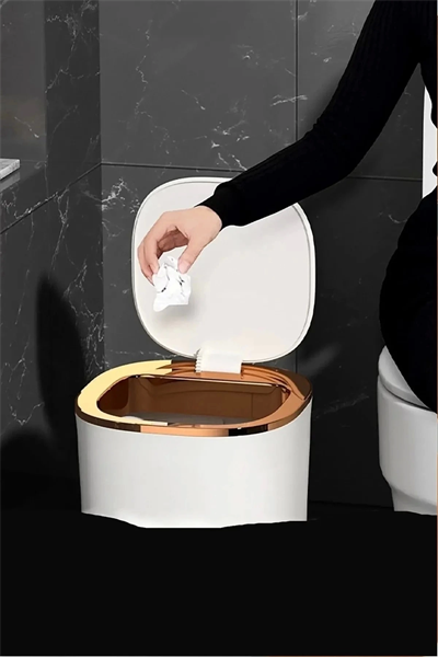 Teknolojik Çöp Kutusu Otomatik Aç Kapat Sensörlü Mutfak Banyo Ev Ofis PİLLER DAHİLDİR