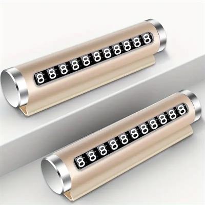 Telefon Numarası Plaka Silindiri Ayarı Renkli Metal Alüminyum Araba Geçici Park Kartı Evrensel Moda Oto Aksesuarları (3936)