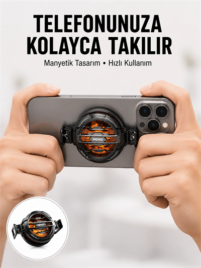 Telefon Soğutucu | LED Işık Efektli | Power Aparatlı | Sessiz ve Taşınabilir Model Yeni Nesil