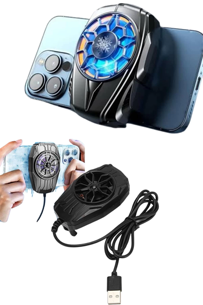 Telefon Soğutucu Fan Güçlü Motor Radyatör Cep Telefon Soğutma