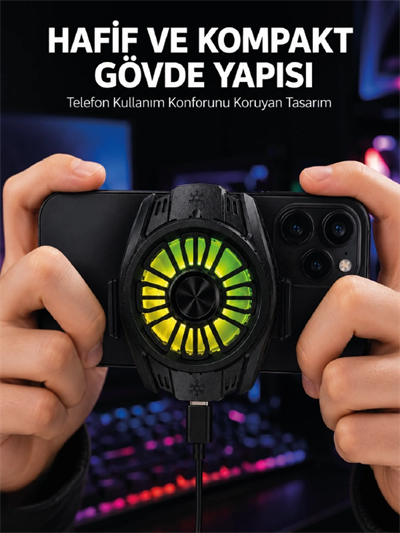 Telefon ve Tablet Uyumlu Manyetik Mobil Soğutucu Fan