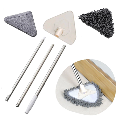 Teleskopik Saplı 150 Cm Üçgen Mop Cam Duvar Tavan Fayans Parke Temizleyici Mop Bx40