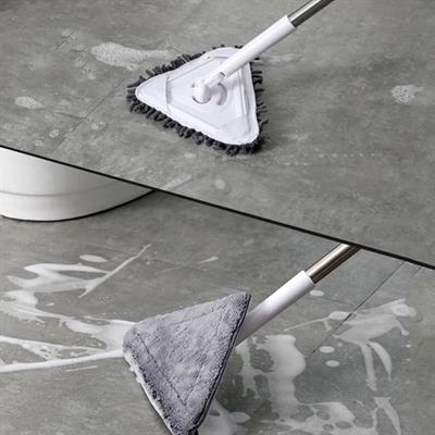 Teleskopik Saplı 150 cm Üçgen Mop Cam Duvar Tavan Fayans Parke Temizleyici Mop (3936)