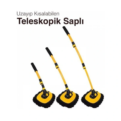 Teleskopik Saplı Kuru Islak Oto Yıkama Fırçası