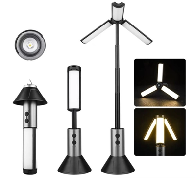 Teleskopik Şarj Edilebilir Çadır Kamp Işığı