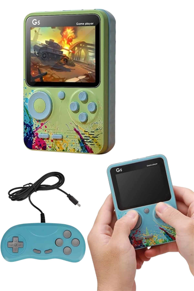 Televizyona Bağlanan Çift Joystick Taşınabilir Klasik Retro Oyunlu