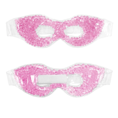 Terapi Jel Boncuklu Yüz ve Göz Maskesi Seti Pembe Sıcak ve Soğuk Kullanım