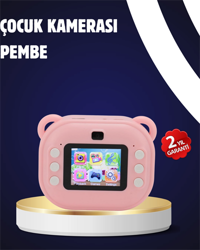 Termal Baskılı Şipşak Kamera – 1080P HD, 24MP, Çift Lensli ve Müzik Oynatıcılı