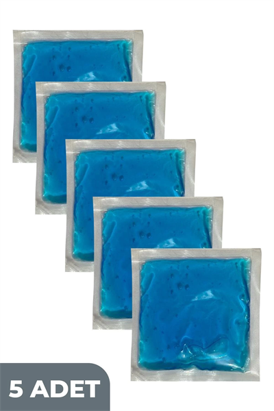 Termojel Sıcak Soğuk Kompres Jel Buz Paketi, 5 Adet Soğutucu Jel Isıtıcı Jel Kompres 13cmx13cm