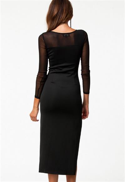 Terry Pau TP100775 Uzun Kısa Moda Elbise