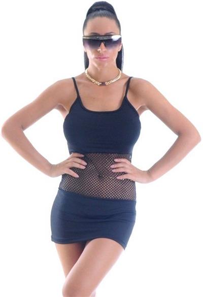 Terry Pau TP1961318 Önü File Mini Elbise