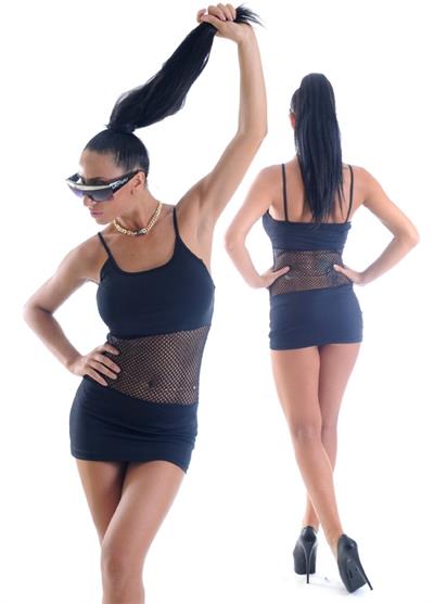 Terry Pau TP1961318 Önü File Mini Elbise