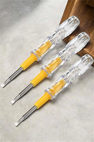 Test Cihazı Kontrol Kalemi Çift Başlıklı Şeffaf Elektrik Testi