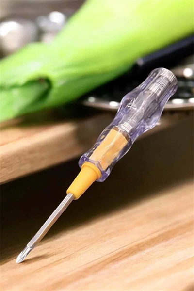 Test Cihazı Kontrol Kalemi Çift Başlıklı Şeffaf Elektrik Testi