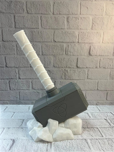 Thor Çekici Dekoratif Figür Mitolojik ve Fantastik Ev Aksesuarı 20x34 cm