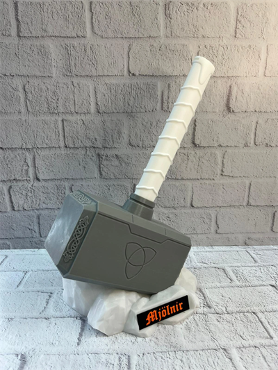 Thor Çekici Dekoratif Figür Mitolojik ve Fantastik Ev Aksesuarı 20x34 cm