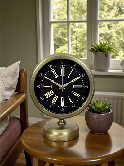 Time Art 25 x 20 Eskitme Metal Masa Saati