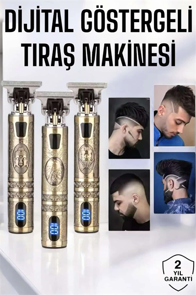 Tıraş Makinesi Çizik Tıraş Paslanmaz Çelik Uzun Ömürlü Şarjlı