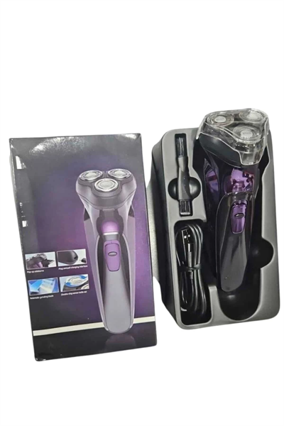 Tıraş Makinesi Hassas Ciltlere Özel Döner Başlıklı Pürüzsüz Görünüm