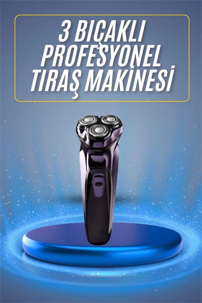 Tıraş Makinesi Hassas Ciltlere Özel Döner Başlıklı Pürüzsüz Görünüm