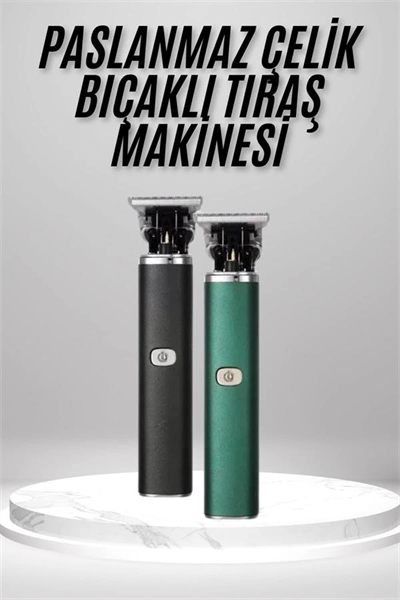 Tıraş Makinesi Profesyonel Paslanmaz Çelik T-bıçak Saç Sakal Ense Vücut