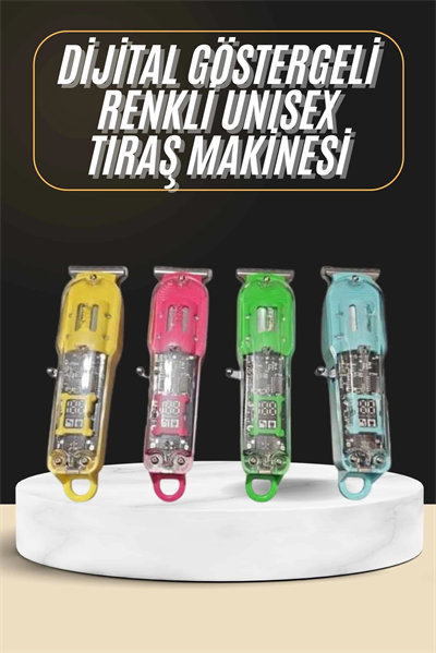 Tıraş Makinesi Renkli Dijital Göstergeli Epilasyon Öncesi Kısaltma Makinesi