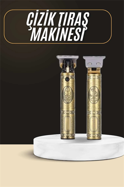 Tıraş Makinesi Şarjlı Çizik Tıraş Paslanmaz Çelik Bıçaklı 4 Taraklı