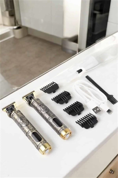 Tıraş Makinesi Şarjlı Profesyonel Saç Kesme Makinesi Gold Çizik Tıraş