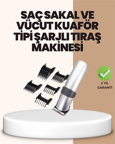 Tıraş Makinesi Temizlik ve Yağlama Setiyle Birlikte