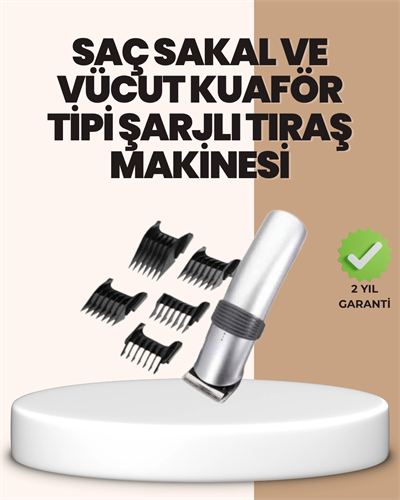Tıraş Makinesi Temizlik ve Yağlama Setiyle Birlikte