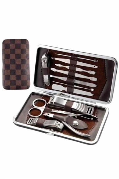 Tırnak Bakımı Tırnak Makası Profesyonel 12 Parça El Ayak Manikür Pedikür Seti