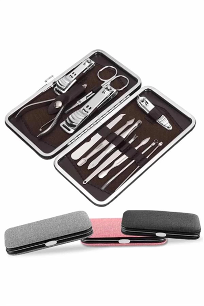 Tırnak Bakımı Tırnak Makası Profesyonel 12 Parça El Ayak Manikür Pedikür Seti