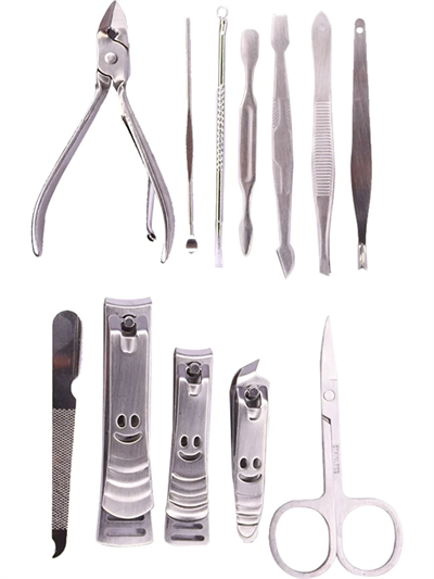 Tırnak Makası Tırnak Bakım Seti Deri Çantalı 12 Parça Set Bx40