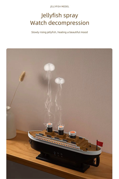Titanic Aromaterapi Hava Nemlendirici Kuruluğu Önlemek Için Verimli Gemi Dizaynlı Difüzör