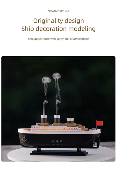 Titanic Aromaterapi Hava Nemlendirici Kuruluğu Önlemek Için Verimli Gemi Dizaynlı Difüzör
