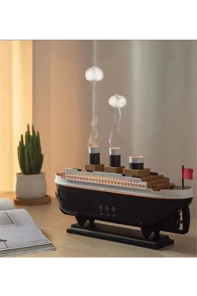Titanic Gemi Hava Nemlendirici Işıklı Fonksiyonlu Buhar Makinesi Kumandalı