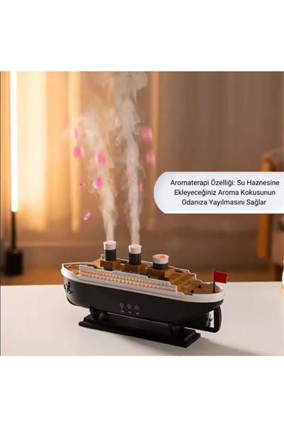 Titanic/Vapur/Gemi Aromaterapi Hava Nemlendirici Kuruluğu Önlemek Için Verimli Gemi Dizaynlı Difüzör