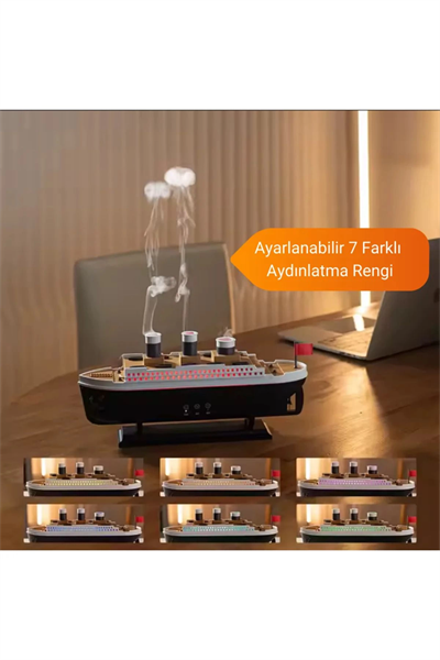 Titanic/Vapur/Gemi Aromaterapi Hava Nemlendirici Kuruluğu Önlemek Için Verimli Gemi Dizaynlı Difüzör