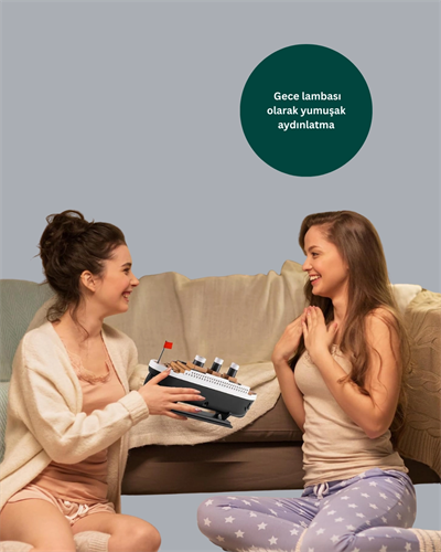 Titanik Gemi Tasarımlı LED Işıklı Hava Nemlendirici Buhar Efektli Oda Difüzörü